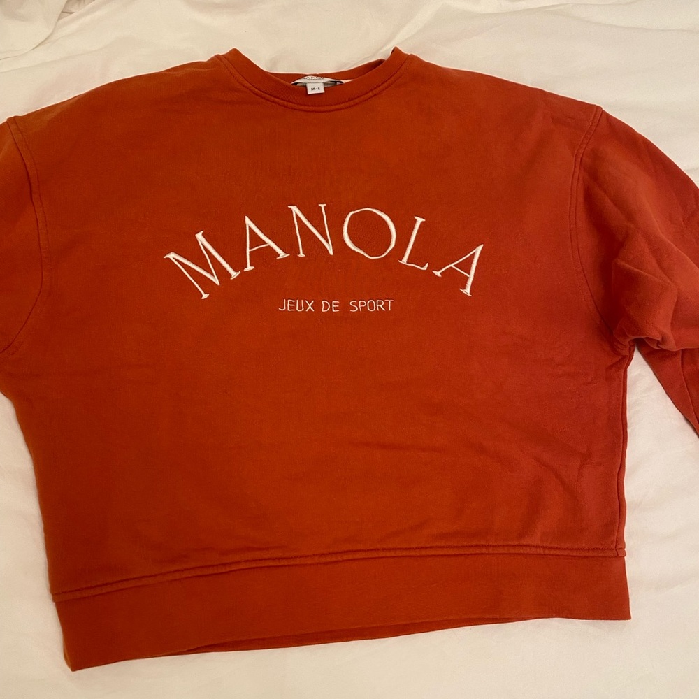 Manola by Belen Hostalet Women's Rust Sweatshirt XS-S